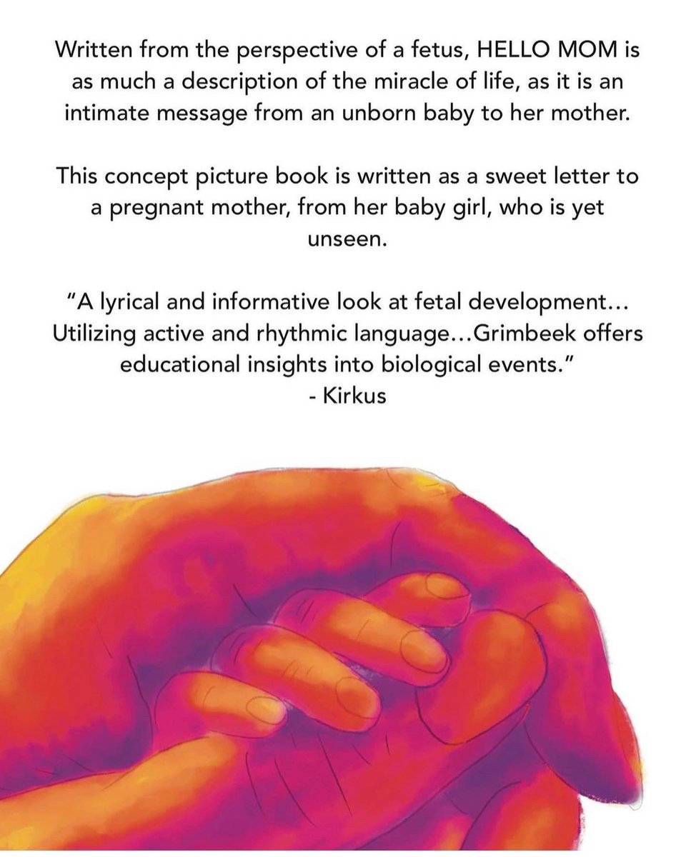 GrimbeekBelinda's tweet photo. Happy 1st BOOK BIRTHDAY to HELLO MOM…
#hellomom #picturebookbirthday #ancestry #conceptpicturebook #picturebooksformoms #newborn #lifefromconception #seelife2022 #miracleoflife #alife #soul #everylifematters #biological #educationalbooks #embryo #prolife #loveeveryheartbeat https://t.co/EDPUGItKwF
