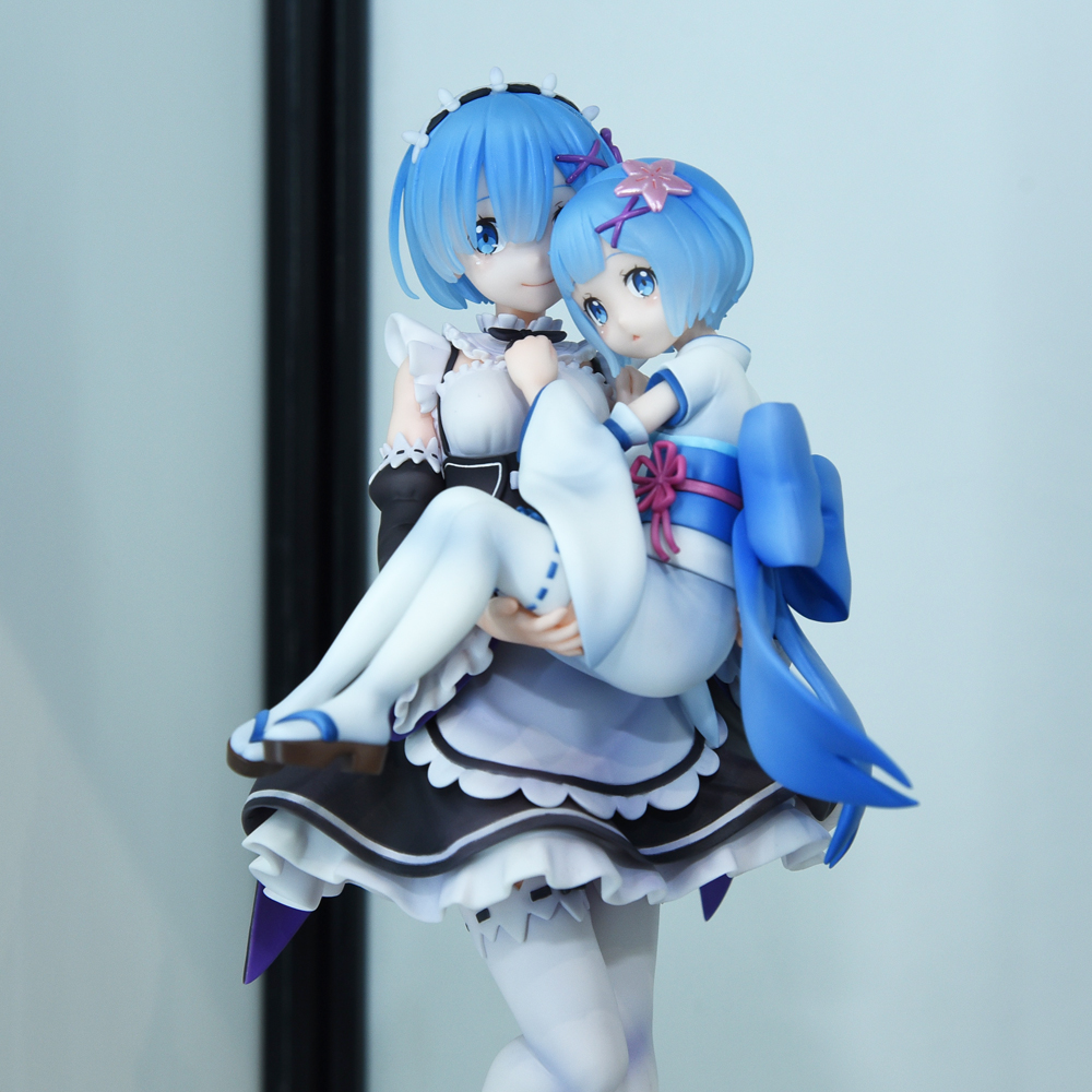 New Re:Zero Rem Figure Features Her Holding Herself as a Child