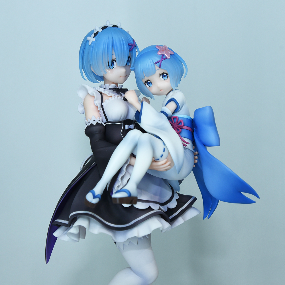 New Re:Zero Rem Figure Features Her Holding Herself as a Child