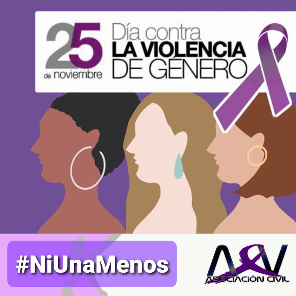 AXV5's tweet photo. Proponemos y promovemos en nuestras tareas cotidianas una sociedad más JUSTA, IGUALITARIA y LIBRE DE VIOLENCIAS 💜
#DiaContralaViolenciadeGenero https://t.co/pXzVqu4nzW