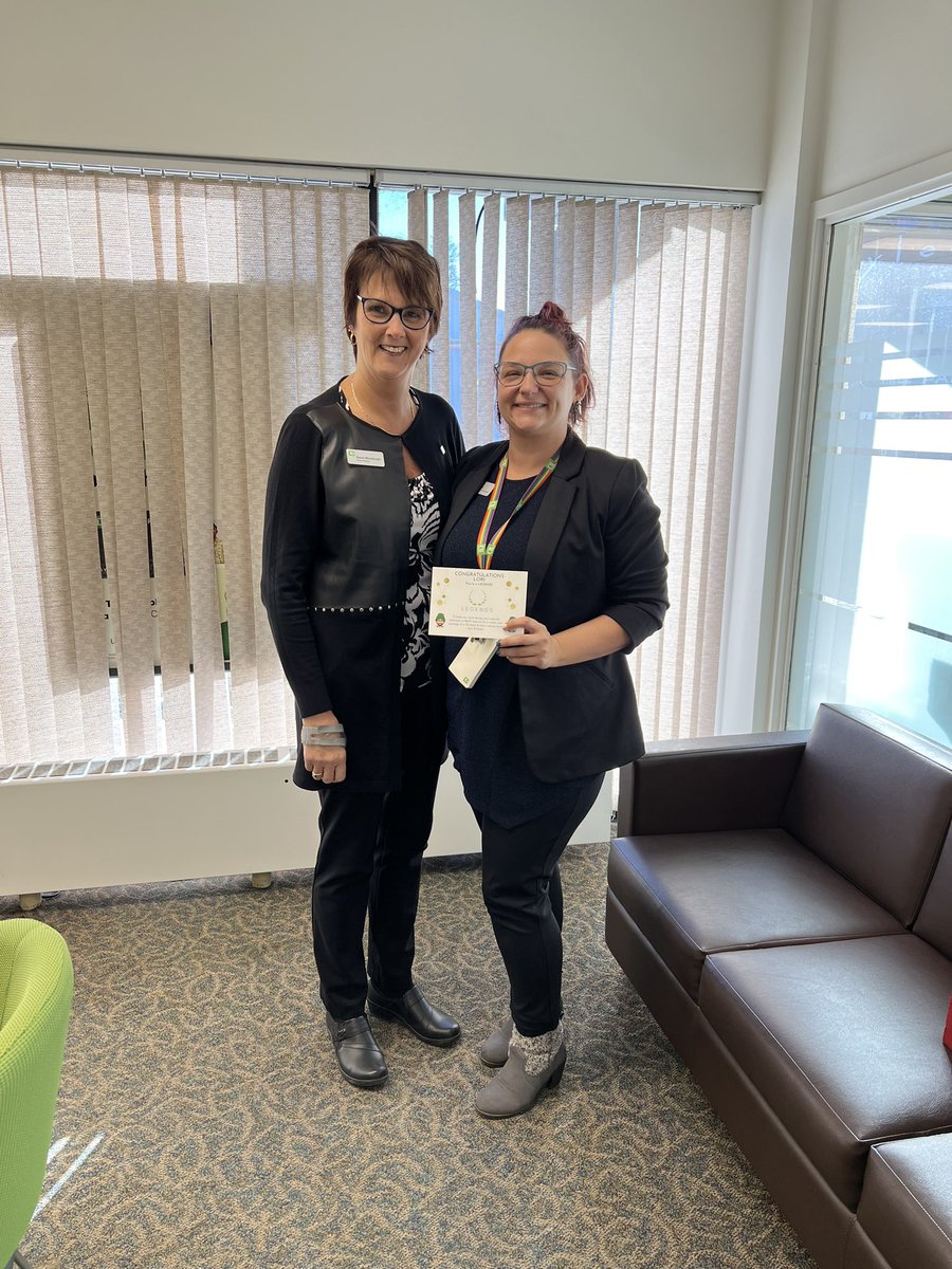 Celebrating our Legend Lori.  So very proud of you, hard work and determination #Legend #Banff @DylanTufford_TD