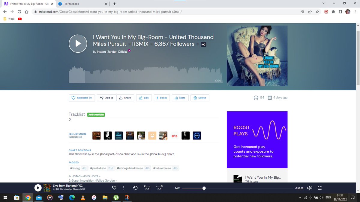 instantzander's tweet photo. 211 Number Ones at @mixcloud #iwantyouinmybigroom #housemusic4life #HouseMusicDj #instantzander https://t.co/Lsv8KnKHRx