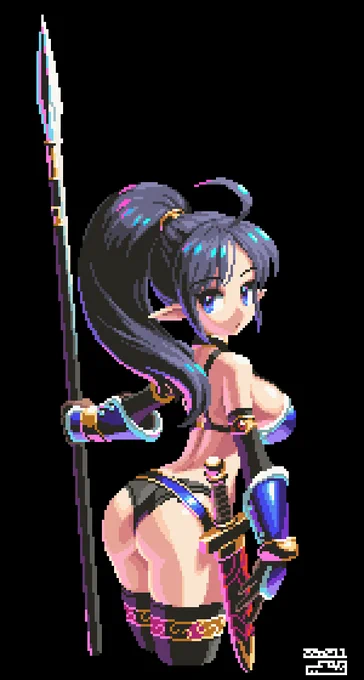 #ドット絵 #pixelart #過去作最近お絵描き全然できてないので過去作ですなんとなく青い感じでまとめてみました 