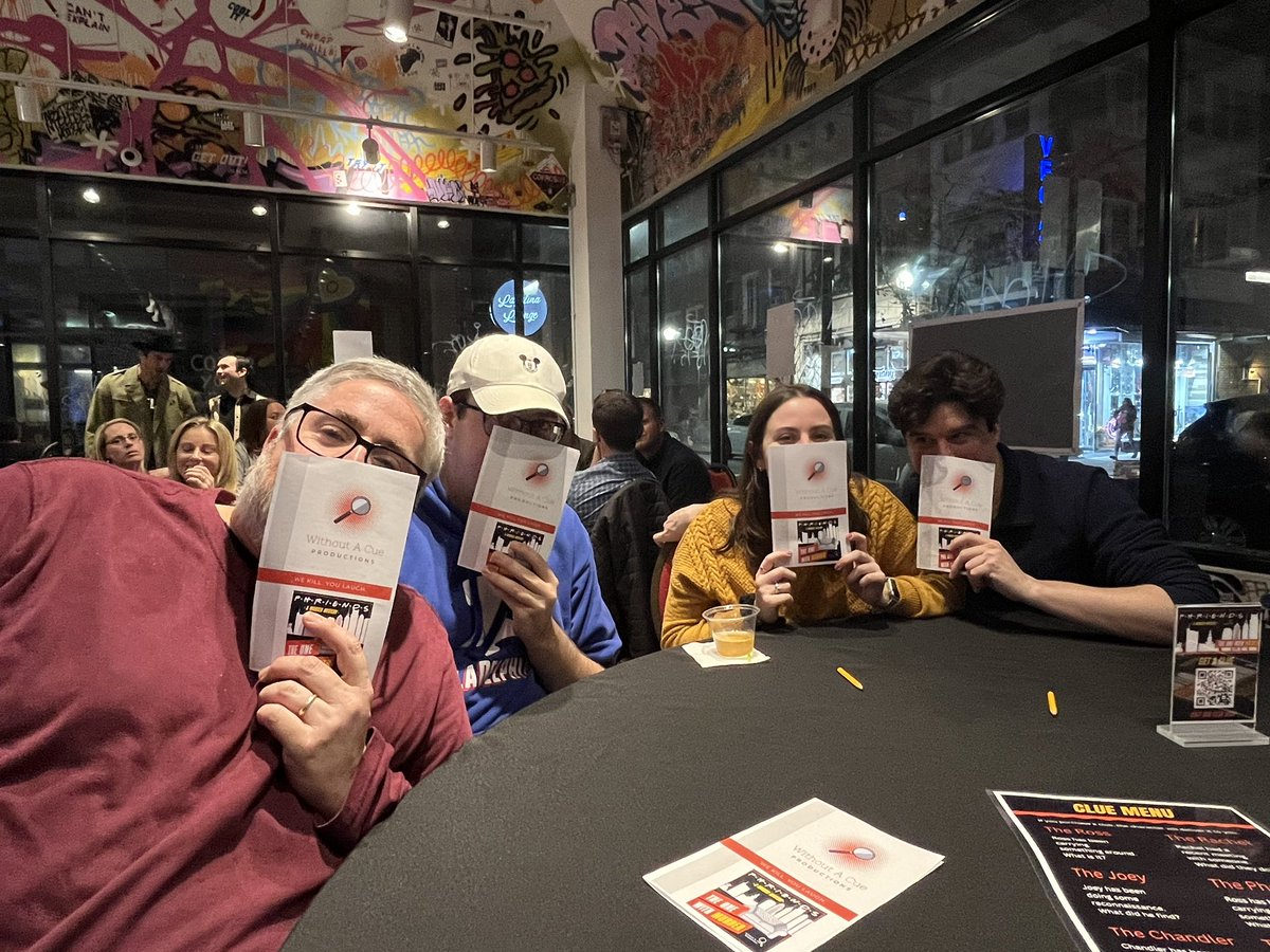 Bill_Avington's tweet photo. We had a great time seeing the Phriends Murder mystery tonight at #WithoutACue. We especially loved #Monica. https://t.co/pYNrk3Q0eR