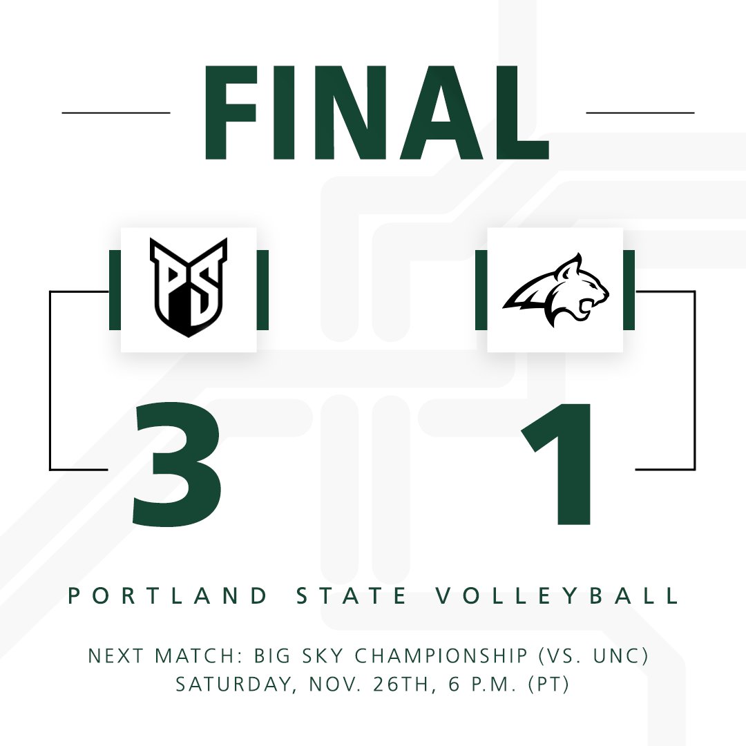 Portland State Volleyball (@psuviksvb) on Twitter photo WE'RE GOING TO THE 'SHIP!!!!! The Vikings close with a 12-0 run in the 4th and win, 3-1! They hit .319, the best mark ever for the Vikings in a <a href="/BigSkyVB/">Big Sky Volleyball</a> tourney match. <a href="/Maakkaayyllaa2/">Makayla Lewis</a> led the way with 19 kills. <a href="/Sophiagrace3001/">Sophia Meyers</a> & <a href="/reno0101/">P Dub</a> both had 13.
#GoViks | #DefendTheShip WE'RE GOING TO THE 'SHIP!!!!! The Vikings close with a 12-0 run in the 4th and win, 3-1! They hit .319, the best mark ever for the Vikings in a <a href="/BigSkyVB/">Big Sky Volleyball</a> tourney match. <a href="/Maakkaayyllaa2/">Makayla Lewis</a> led the way with 19 kills. <a href="/Sophiagrace3001/">Sophia Meyers</a> & <a href="/reno0101/">P Dub</a> both had 13.
#GoViks | #DefendTheShip
