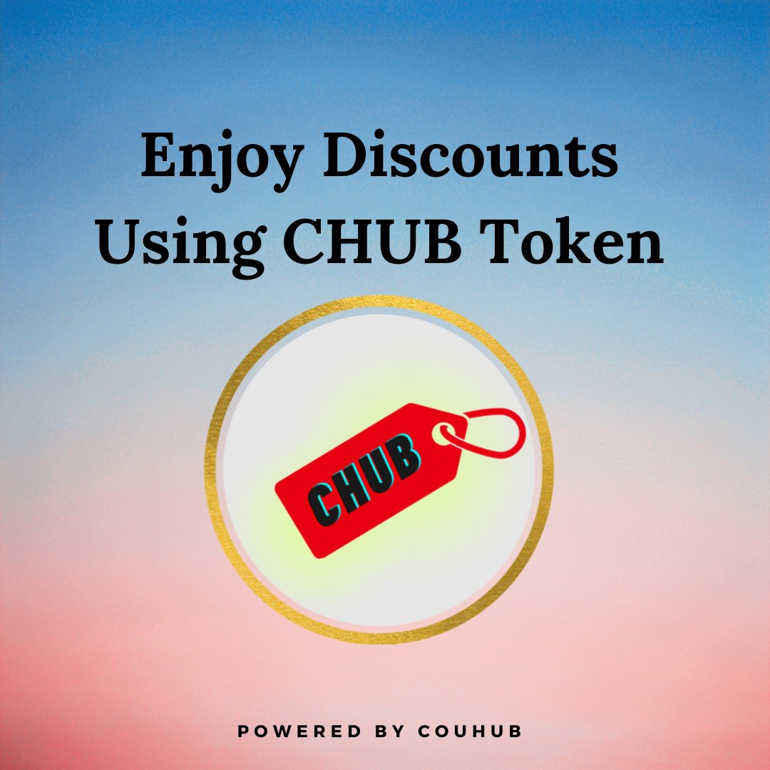 A powerful online discount system that brings merchants and customers closer and happier.

#CHUB #XRP #XRPL #CouHUB