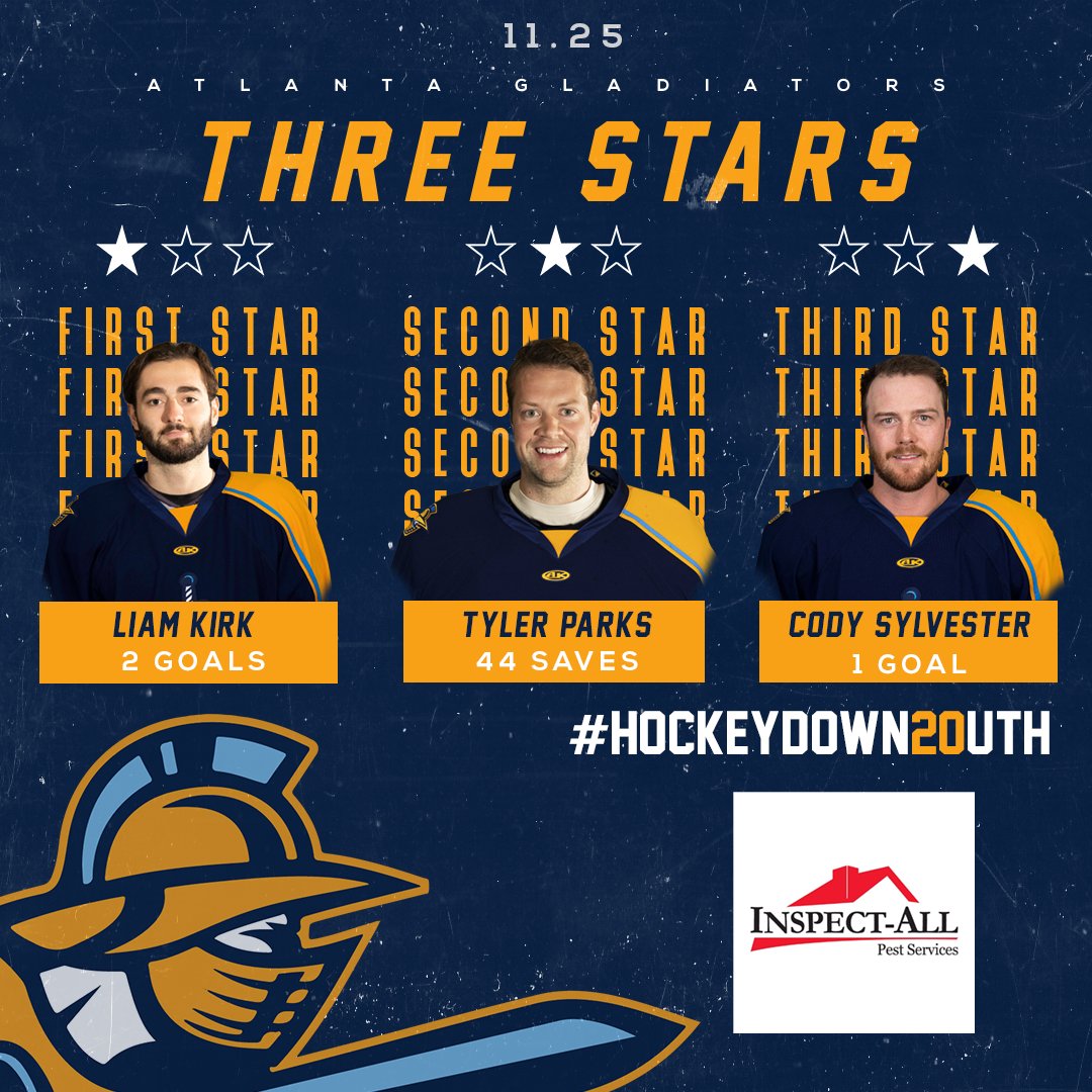 atlgladiators's tweet photo. 3️⃣ stars for the evening! 

#HockeyDown20uth https://t.co/T2JW2DySoa