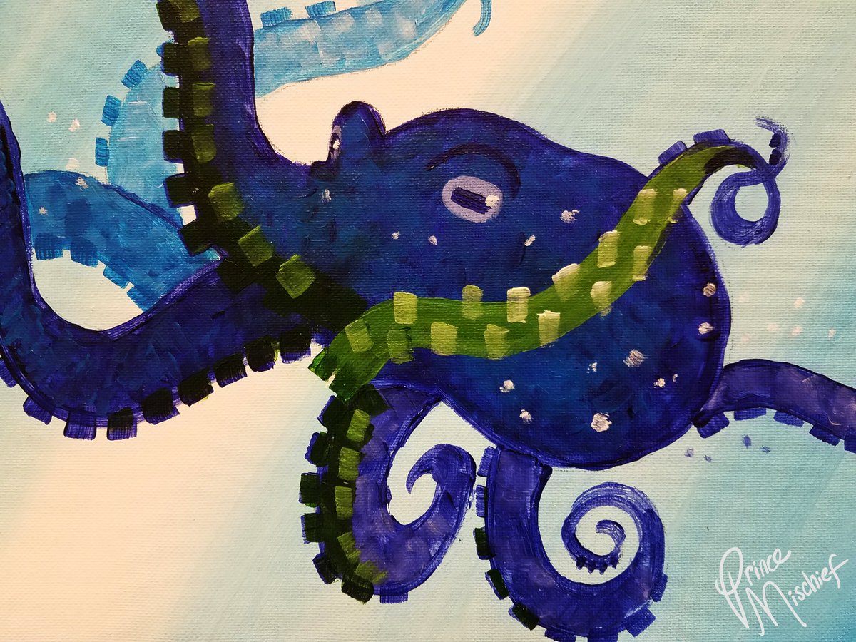Makings_Prince's tweet photo. These are some acrylic paintings I designed/painted for students to recreate! I don't paint often as often now, but I love the color! I can get lost in it. #traditionalart #painting https://t.co/tHCRERlYo6