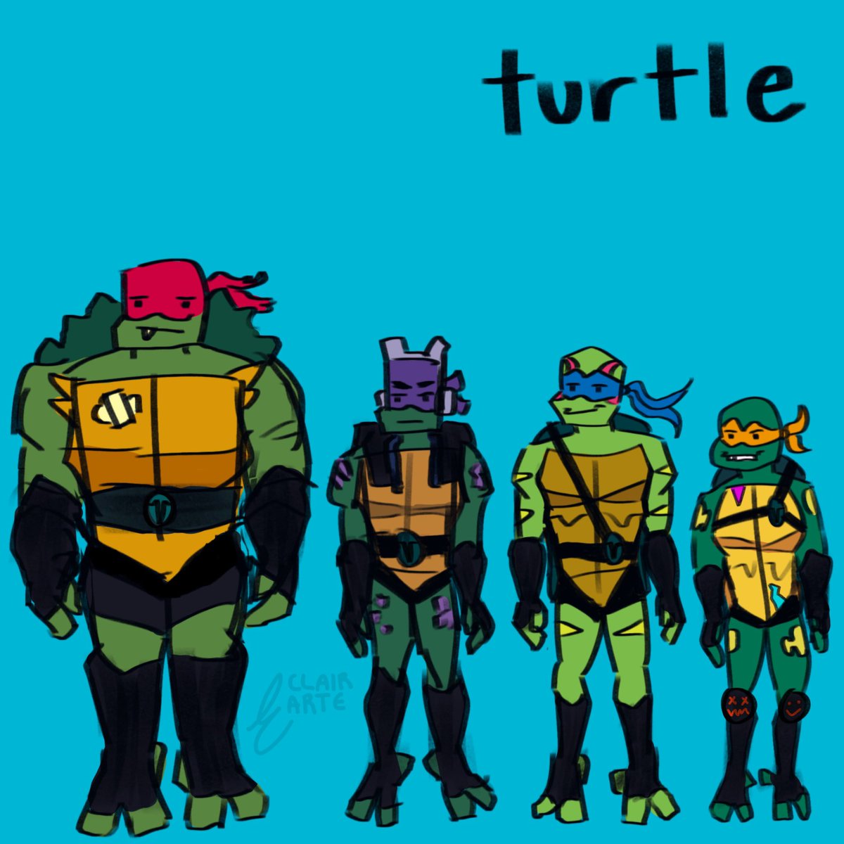 eclair_arte's tweet photo. started with practice doodles, ended with this #rottmnt #RiseSeason3 #RiseoftheTMNT https://t.co/nMPy9TofbA