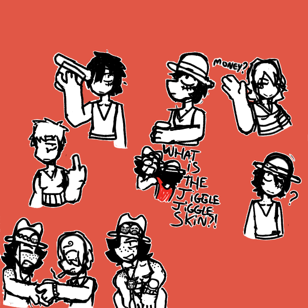 HopeTatic's tweet photo. one piece doodles with my new artstyle!! https://t.co/hGMMcecQUS