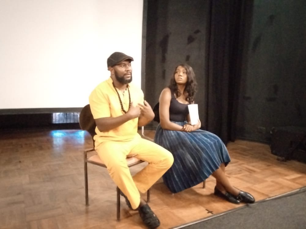 WFOZICAPA's tweet photo. #MIRAGEFILM #IIFF2022 #womenatcrossroads #zimfilms #womenfestivals 
"MIRAGE is inspired by true stories." Q &amp; A session with Ms Malaika Mushandu (Director) and Mr Joe Njagu (Producer) #Freedom is a state of mind. @EfieZethu
 @MalaikaMushandu @AFHarare @joenjagu @pkmbofana https://t.co/bVIZk25qOp