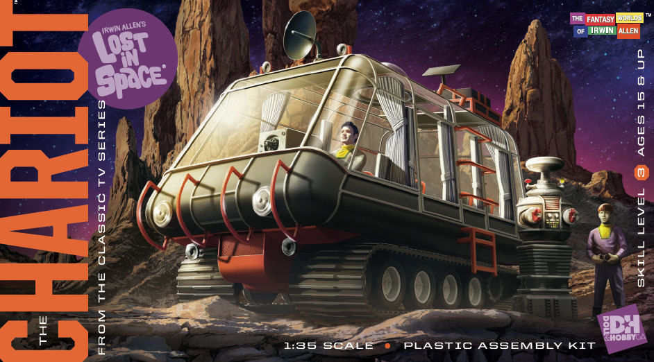 CultTVman's tweet photo. Happy Friday! It's the day after Thanksgiving and we have a lot of box art to share with you.
First up is the box cover for the Lost in Space Chariot. This is an ALL NEW kit coming from Doll & Hobby GA. #AtlantisModels #Chariot #DollandHobbyGA
https://t.co/sHBeHhyrQu https://t.co/KL9bUvRg4D