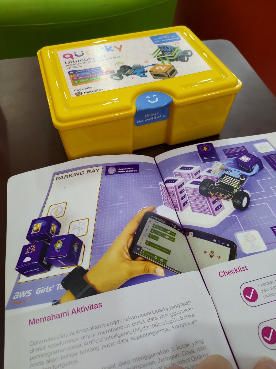 andreqve's tweet image. Untuk sesi praktik Robotika dan Coding nanti, peserta yang hadir akan mendapatkan ultimate kit yang akan diimplementasikan dengan PictoBlox.

Penasaran juga mau nyobain 😅💻

@awscloud
@prestasijunior
#AWSGirlsTechDay #AWSInCommunities #PrestasiJunior