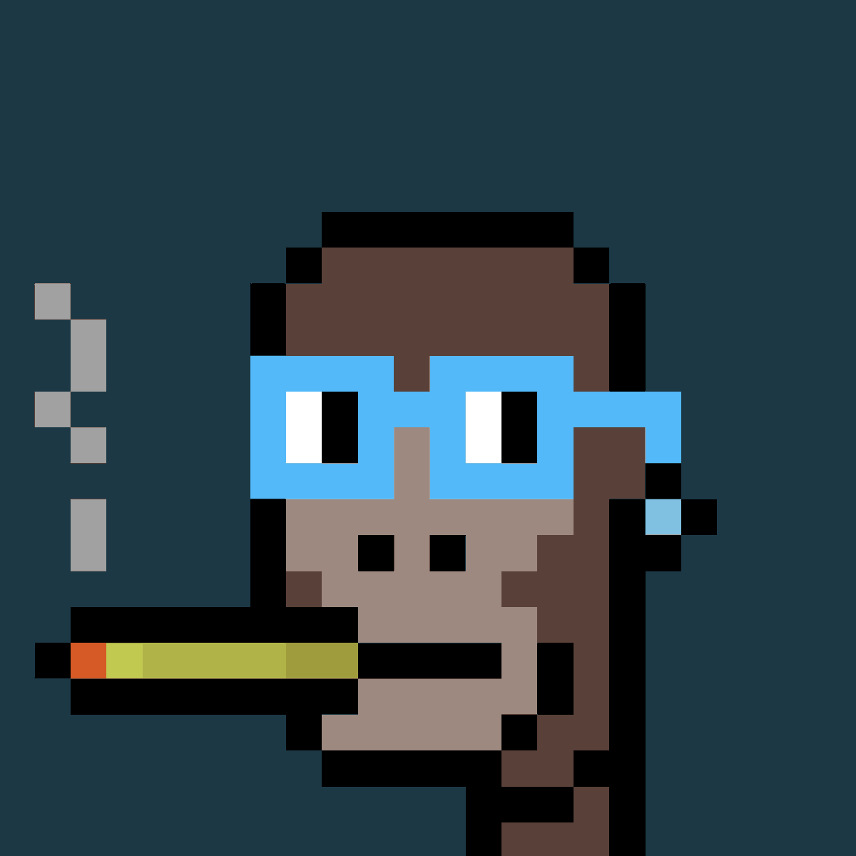 hapsxo's tweet photo. Almost missed #PhunkFridayโฆhere's #PAO #1041 w/ blue #nouns, diamond stud, and the banana wrapped blunt ๐๐ต๐ค https://t.co/rdZyuGC4RD https://t.co/4j6mfVnbod