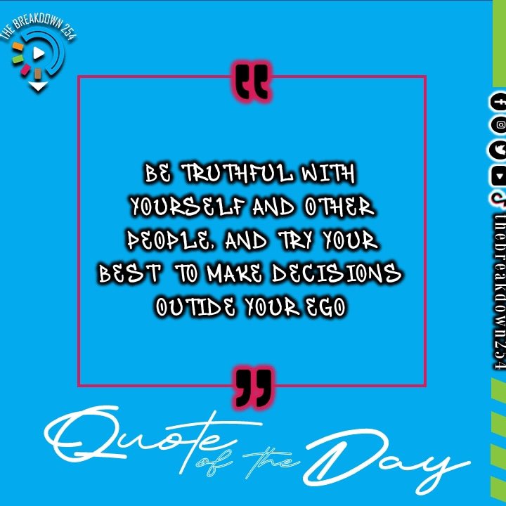 TheBreakdown254's tweet photo. Do right by yourself. Good morning.
#letthemusicspeak
#thebreakdown254 https://t.co/UZys4dH9xM