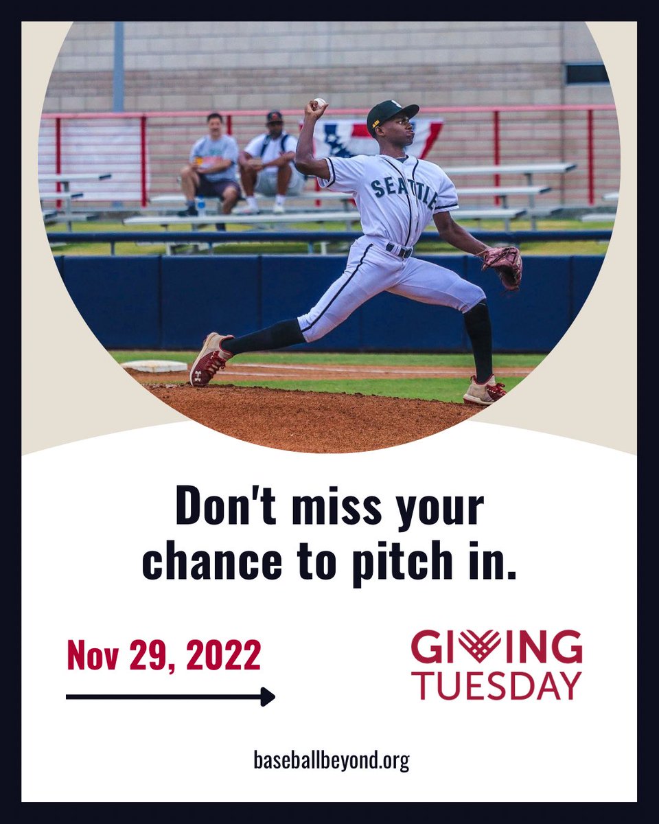 Only a few days until GivingTuesday! We're excited to share how you can help student-athletes for the 2023 season! Join us as we continue helping student-athletes of color connect their passion for baseball with their academic future. 📸: @ProofNThePlay / Converge Media