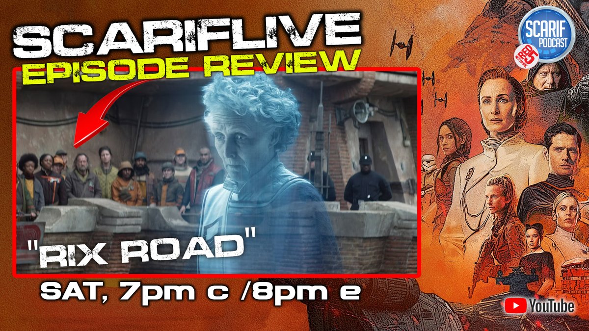 ScarifPodcast's tweet photo. Tomorrow, our final discussion on #Andor. Join the chat and bring a friend. Overall thoughts on the series with special guest @SithCareBear and a few other friends.

Were you a fan? Did it move too slow for you? Too man bricks? Not enough screws?😂 

https://t.co/W33MlkRCms https://t.co/GxnNuj0Tev