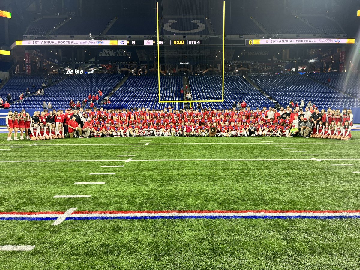 IHSAA1's tweet image. The Center Grove Trojans are the 2022 Class 6A Football State Champions! This is their third consecutive football state title and fifth overall! 🏆🏆🏆🏈
#IHSAA @CGTrojansAD