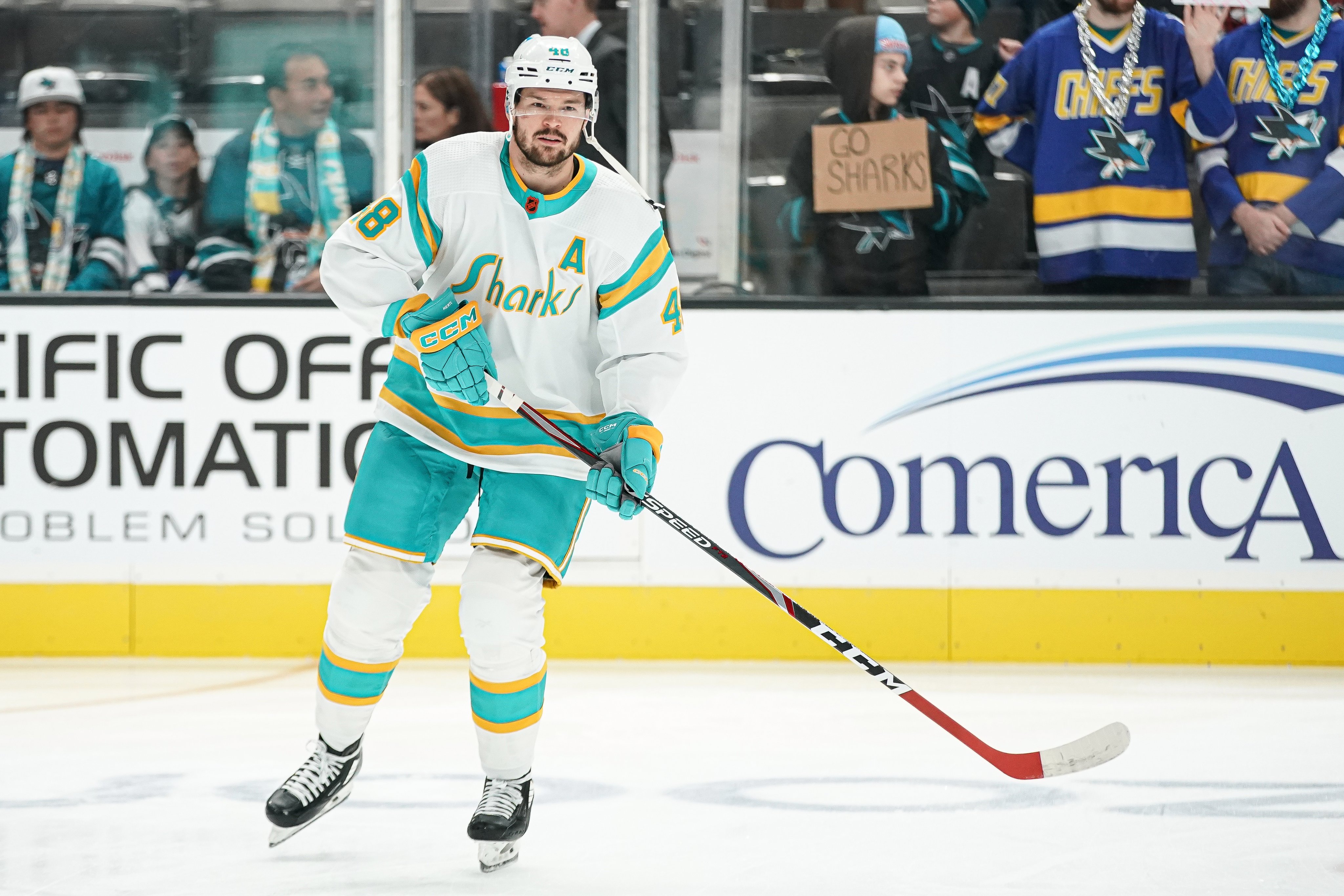 The Sharks Unveil a 1970s, Golden Seals Inspired Reverse Retro
