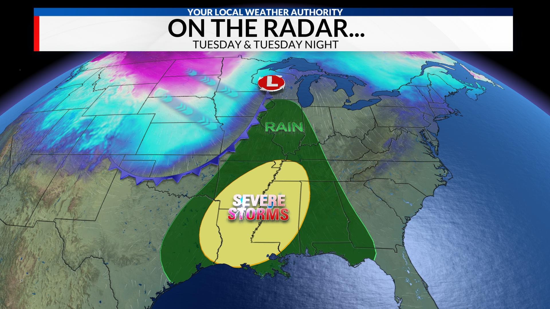 Chris Yates WMBD Chief Meteorologist on Twitter "A strong cold front