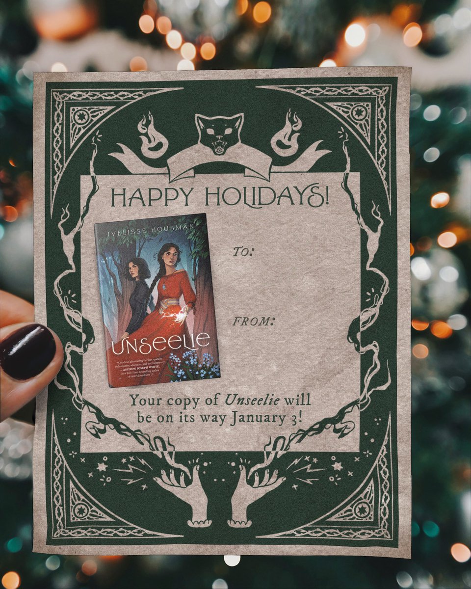IveHousman's tweet photo. If you're getting your holiday shopping done, consider gifting ✨UNSEELIE✨! No shipping or wrapping required, but if you want to make it extra-special, you can download this printable from my website!

https://t.co/Pp9LgQtqJr https://t.co/kqxW8Y0jFf