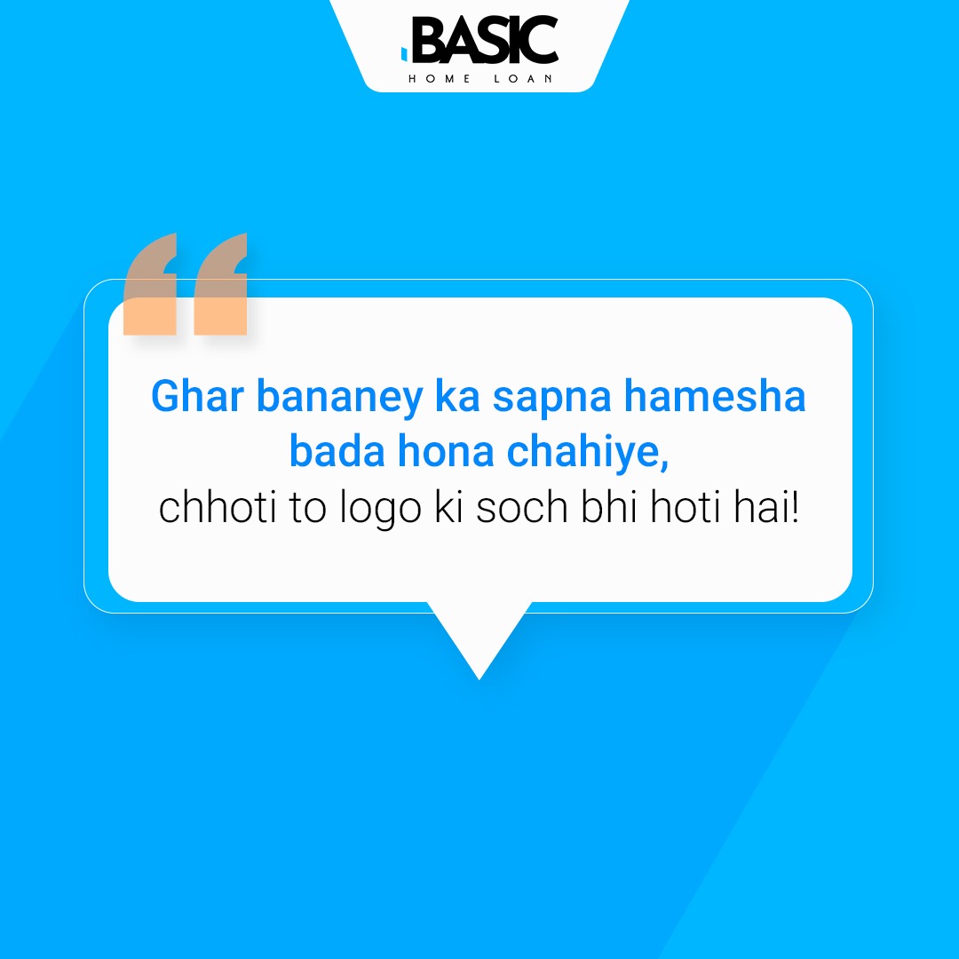 LoanBasic's tweet photo. Always dream big when it comes to your home. We at BASIC Home Loan encourage you and would walk an extra mile to make your home loan journey smooth!
#basicloan #homeloan #homeloan #houseloan #emis
#finance #financegoals #repayment #loan #advisory #technology #newhome https://t.co/ZnhtAPqpLC