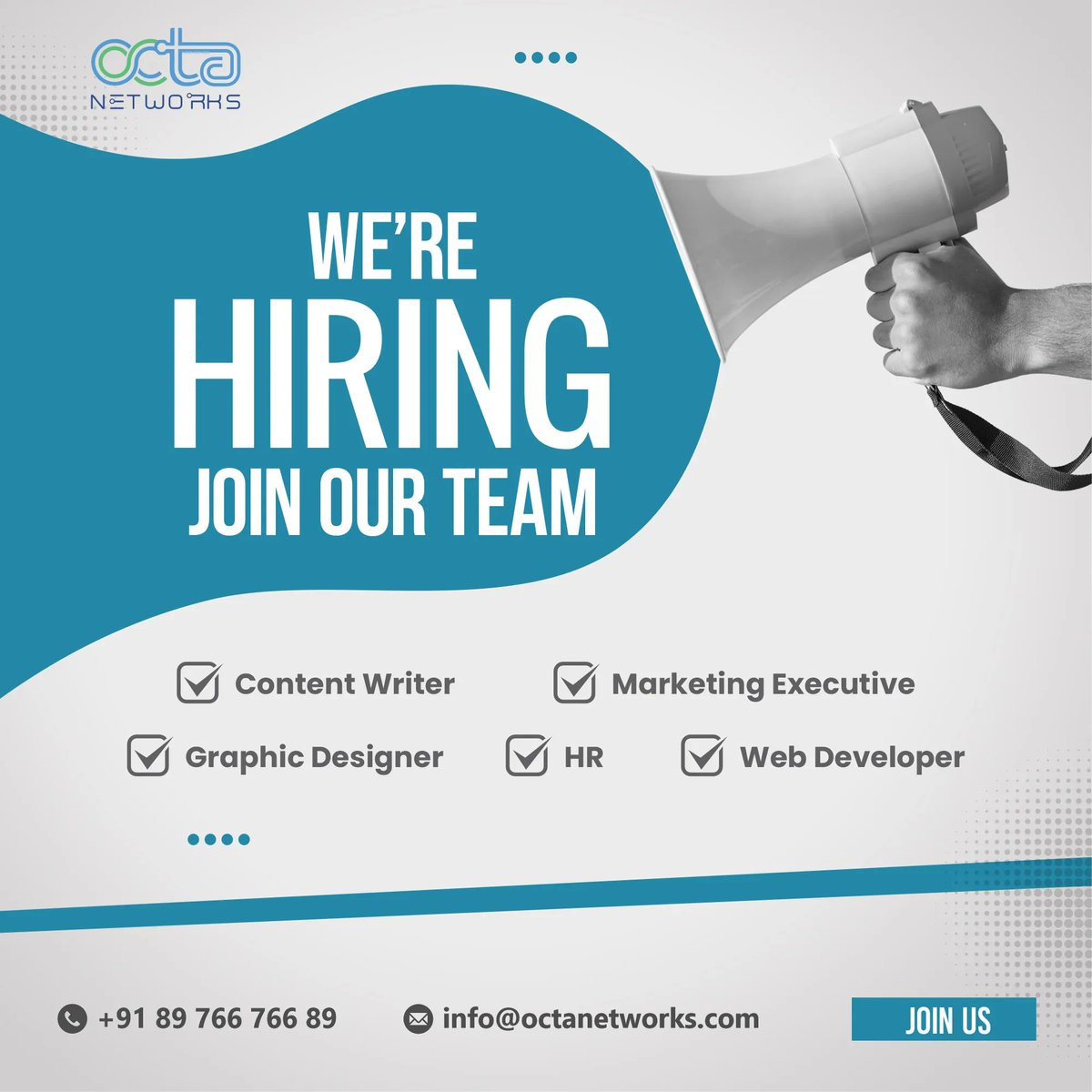 OctaNetworks's tweet photo. 📢 We are looking forward to expand our Mumbai team!📢
Contact us now at:
+91 8976676689
info@octanetworks.com
#octanetworks #hiring #networking #cisco #ccie #ccna #ccnp #jobs #ittrainer #marketingjobs #salesjobs #vacanciesmumbai #hiringmumbai https://t.co/LZALXOhL47