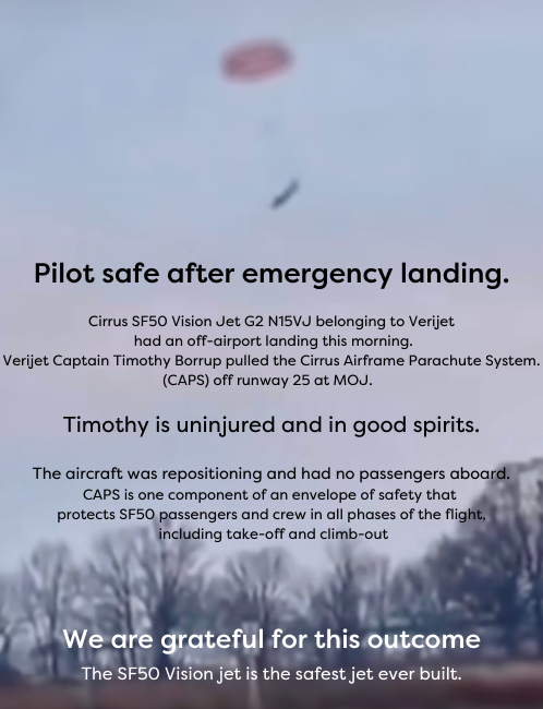 FlyVerijet's tweet photo. We are grateful for the safety of Captain Timothy Borrup. Onwards and upwards ✈️ #Verijet #Vjet #safestaircraft https://t.co/kpdO1l2QJx
