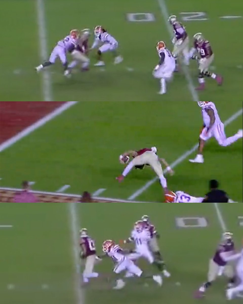 CBSSports's tweet photo. Jordan Travis scored (or almost scored) on each of these plays tonight. https://t.co/hy5IcWKUP2