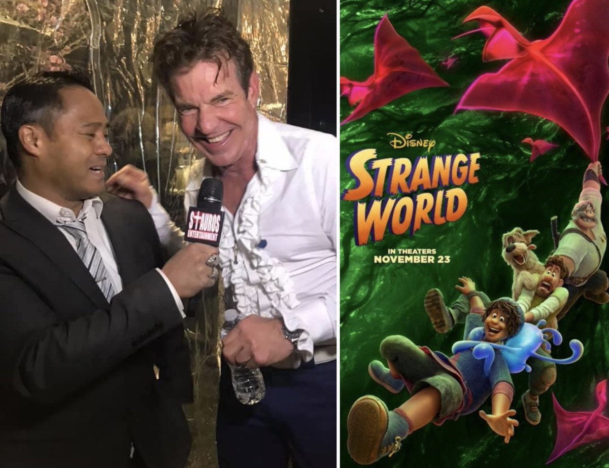 TyroneTann's tweet photo. #Wanted2Help Promote &amp; Dedicate this  #FlashbackFriday #FondMemory Moment, to TheeeLegendary, Awesome &amp; Sweet; #DennisQuaid, who Stars as the Voice of; #JaegerClade, in the New #Disney Animated Movie; #StrangeWorld, which is Now Out in Theatres!  #CheckItOut this #HolidayWeekend! https://t.co/DivBybGyqc