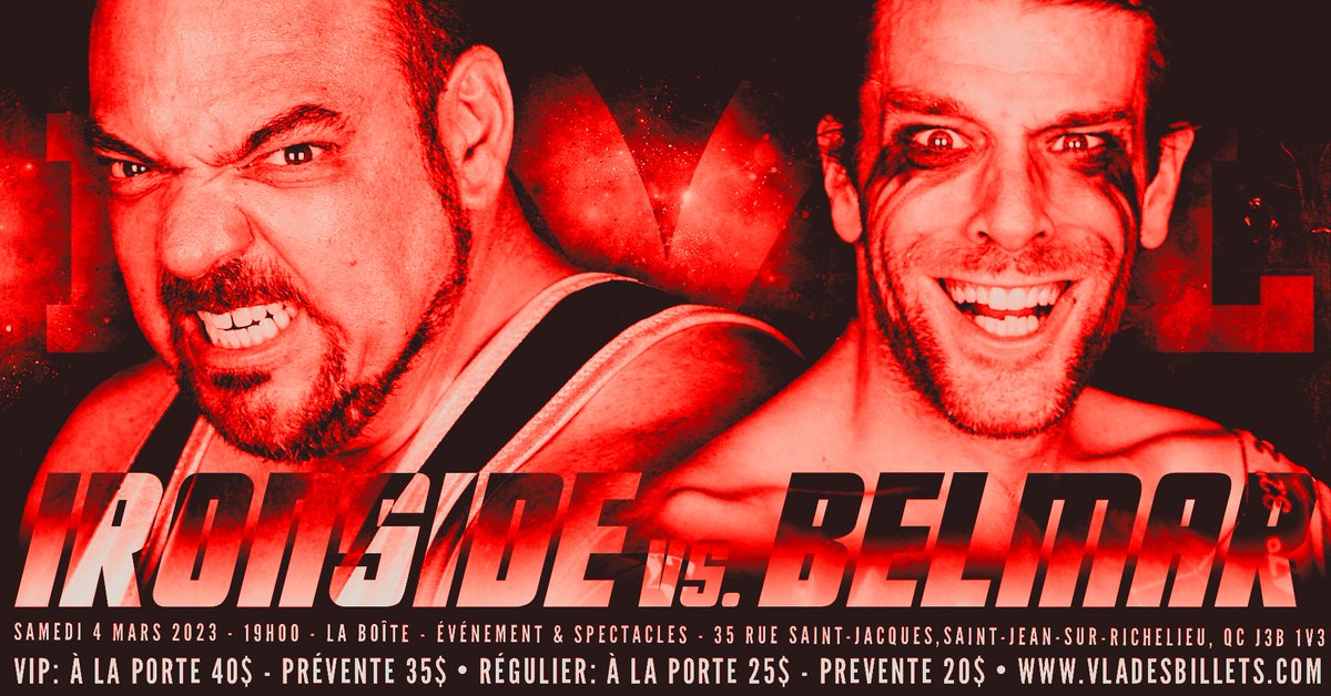 FmLutte's tweet image. Un dream match de 20 ans pour Buxx Belmar le 4 Mars 2023!!! 

Billets en vente sous peu! vladesbillets.com