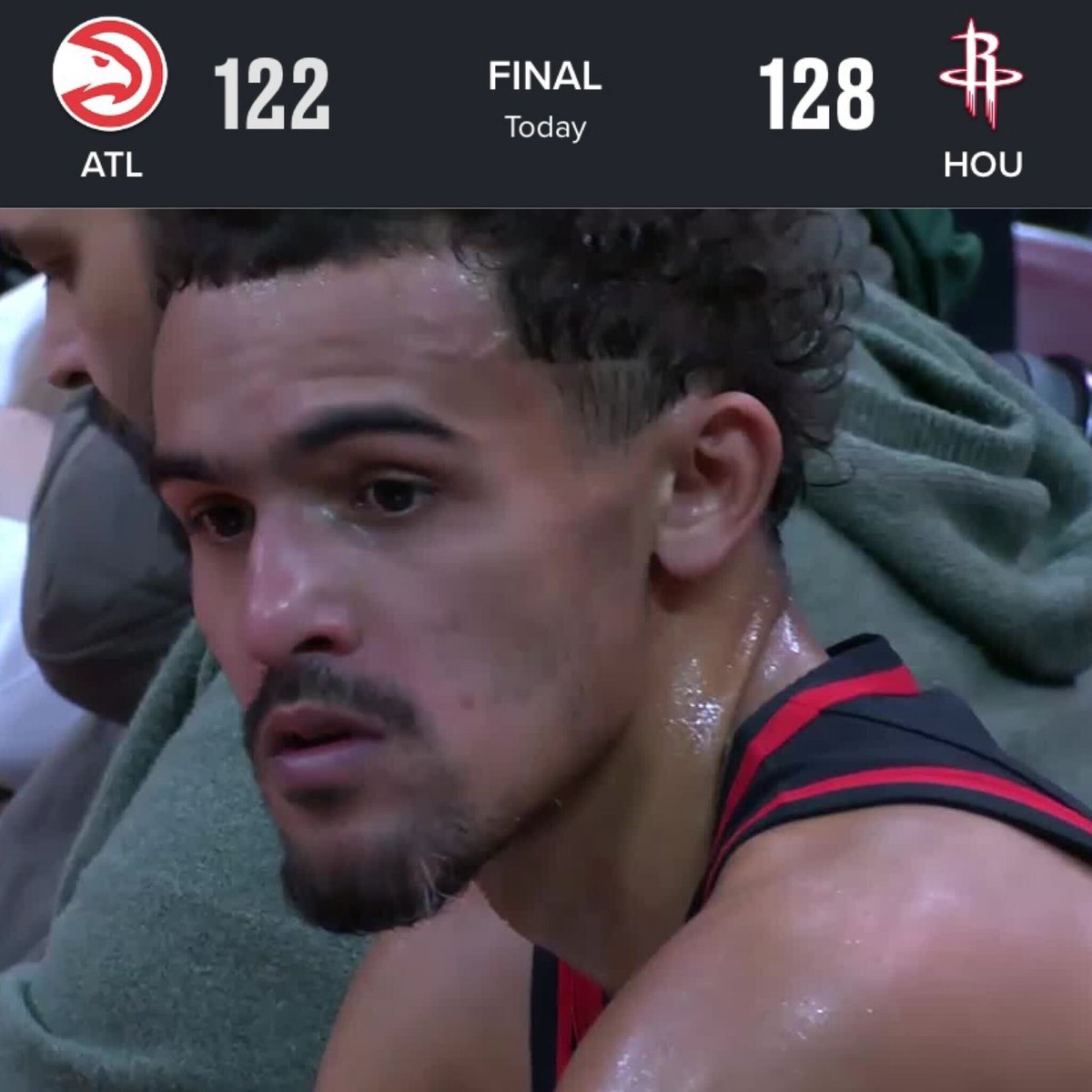 BleacherReport's tweet photo. Trae and Dejounte combined for 83 PTS and still took an L 😬 https://t.co/3looecOytC