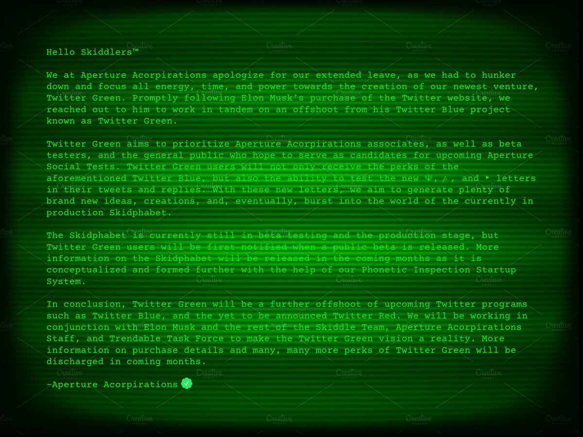 TheSkiddle's tweet photo. A message to our loyal consumers...

#music #DAW #NFT #ElonMusk https://t.co/qfYNCh1xG6
