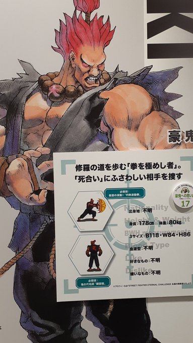 豪鬼はいるがさくらもいない…ていうかスペースの都合かストゼロ組いねえ西村さんの描きおろしでやっとさくらいるくらいだった
あとパンフ用イラストでローズ 