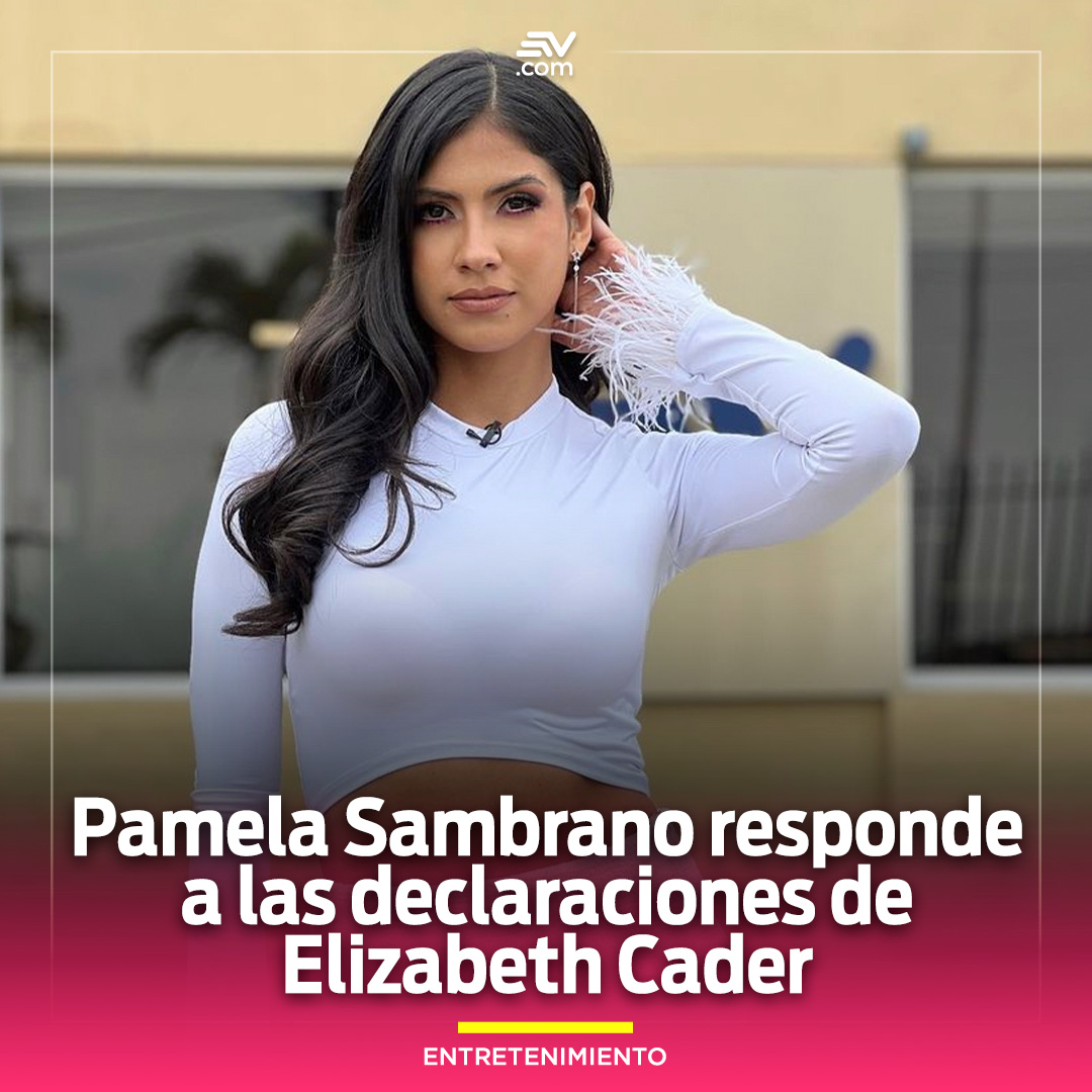 ecuavisa's tweet photo. 😮 La actriz #PamelaSambrano decidió dar su punto de vista sobre los comentarios emitidos por la enamorada de #DonDay, #ElizabethCader 😳
▶️ Mira el video aquí: https://t.co/WDAOT9GpA8 https://t.co/VCZOkgrtqi