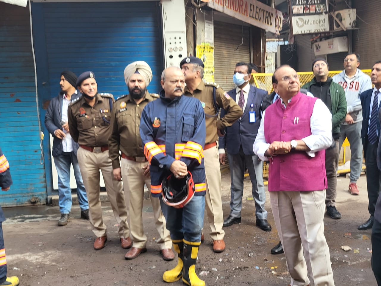 LG Delhi on Twitter "Visited the fire site at Bhagirath Palace