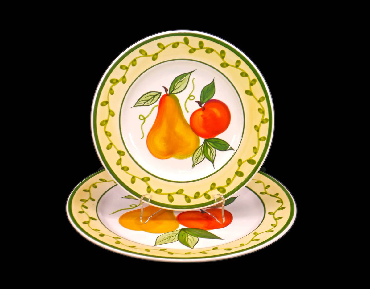 G97816960Girl's tweet photo. Pair of Stoneage Handpaint Peramela stoneware plates. Carleen Gaby design. https://t.co/OrqdlO0oHE via @Etsy #BuyfromGroovy #antiqueshop #tableware #vintagetableware #EtsySeller #EtsySellers #StoneageHandpaint #Peramela #CarleenGaby #StoneageHandpaintPermela #stoneware https://t.co/rQFFPW6bM1