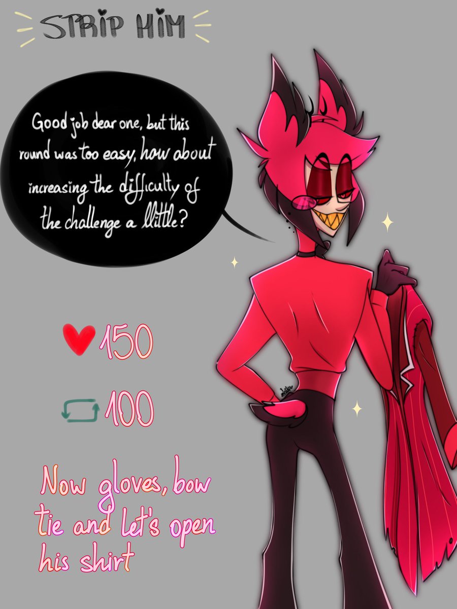 Hikaruh0shi's tweet photo. Well, since they were so fast, I hurried as much as I could and raised the goal a lot, but I think they will easily overcome it, you can tell that everyone wants to see Al 🦌✍️

#StipHim #Alastor #HazbinHotelAlastor #HazbinHotelFanart #RadioDemon #HazbinHotel https://t.co/Y2obRsxwDO