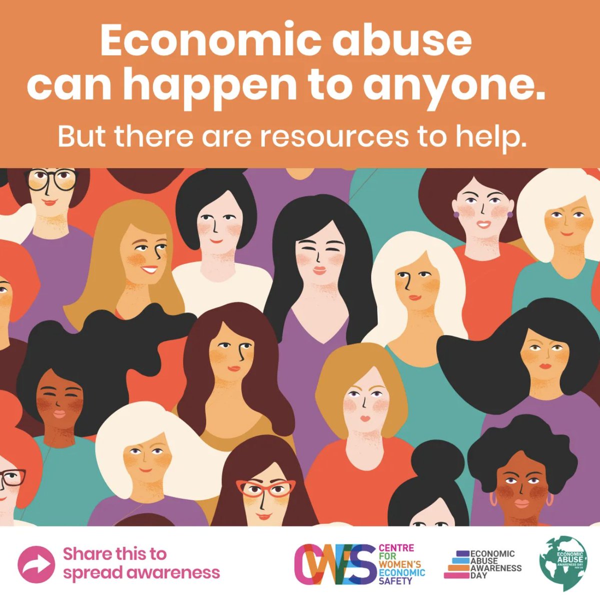 If you’re experiencing economic abuse or you’re concerned about someone you know, visit hubs.la/Q01tdxnt0 this Economic Abuse Awareness Day – 26 November. Without economic safety, there is no safety. #MakingADifference #IEAAD22 #EndEconomicAbuse #EconomicAbuseAD22