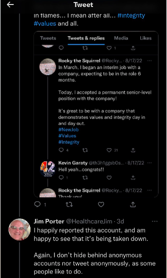 GotYourSechs's tweet photo. @RockySquirrel25 @HealthcareJim @thedacare ...and besides, don't forget, you reported yourself too... https://t.co/ZGANCMDfN6