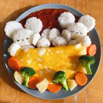 めっちゃ可愛いイッカネズミのオムライス!食べ進めると一家離散に…!