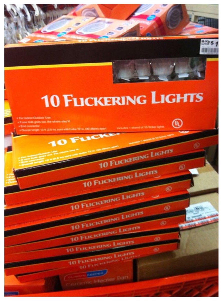It’s that time of year again. Make sure you have enough lights.. #FontsMatter 😳😂