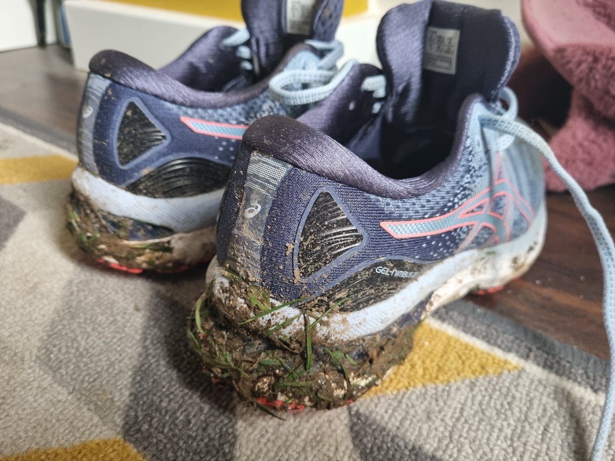 New shoes well and truly broken in with a muddy #parkrun