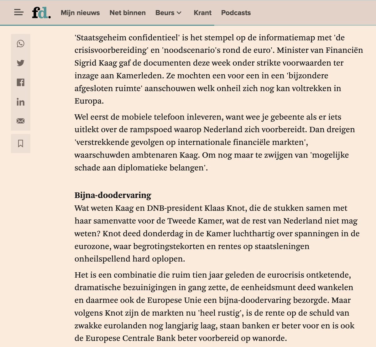 Een laatste voordat ik het twitter-licht uit doen vanavond.
Wanneer je dit soort informatie mist in een democratie, dan kun je simpelweg geen onderbouwde/geïnformeerde politieke keuze maken (bij de stembus) en is er dus geen sprake van #democratie noch van een #rechtsstaat.