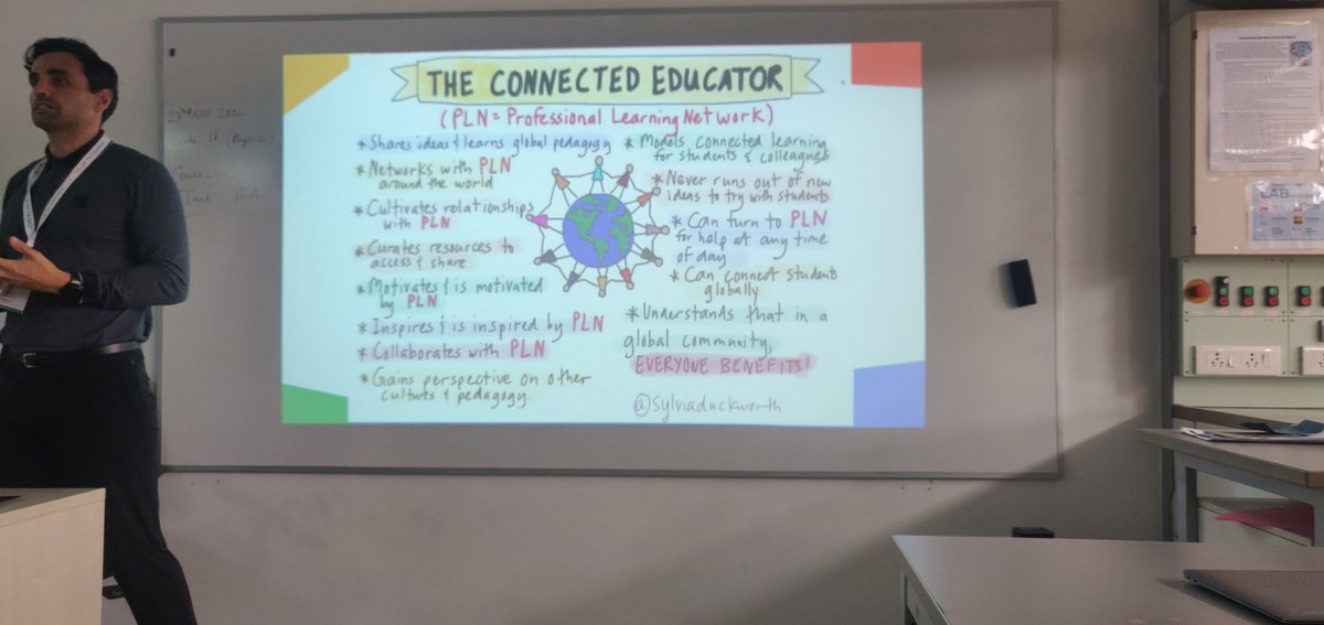 Importance of "Powerful" Learning Network!! Thank you <a href="/edTechEvans/">Tim Evans 🏴󠁧󠁢󠁷󠁬󠁳󠁿🇪🇸🇭🇰🇦🇪🇨🇳</a> for sharing your expertise with us. 
#OISCOL22 #CelebrationOfLearning