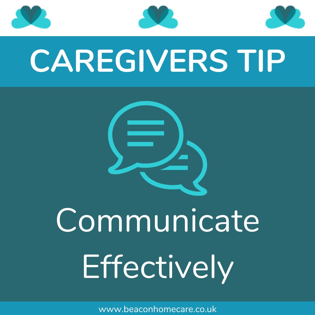Communication is KEY whether that be with loved ones, a medical team, doctors, nurses or even family. It is important to ask the right questions and answer questions too that anybody might have around the person being cared for so that you can gain the best understanding.