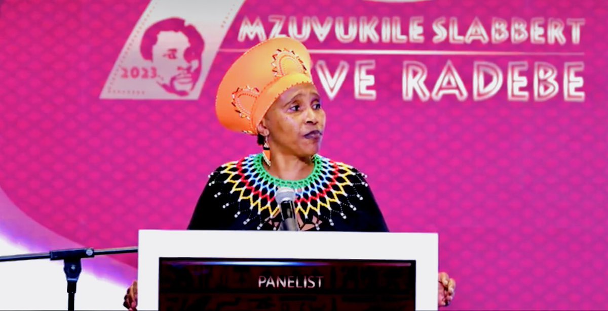 DrSBRadebeFoun1's tweet photo. Dr Khanyisile says transitioning with people from church into spirituality truly shows that you are a leader.
#8thAnnualLecture
#DrSBRadebeFoundation
#PowerOfUnityAsAfricans https://t.co/55etdE7AMA