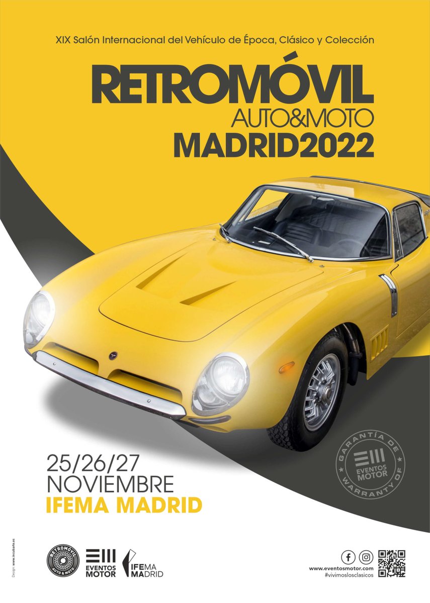Ayer abrió sus puertas Retromóvil Madrid 2022 en <a href="/IFEMA/">IFEMA MADRID</a>. Date prisa, que cierra mañana.

puntokilometrico.com/2022/11/evento…

<a href="/eventos_motor/">@EventosMotor (Oficial)</a> #retromovil #retromovil2022 #retromovilmadrid