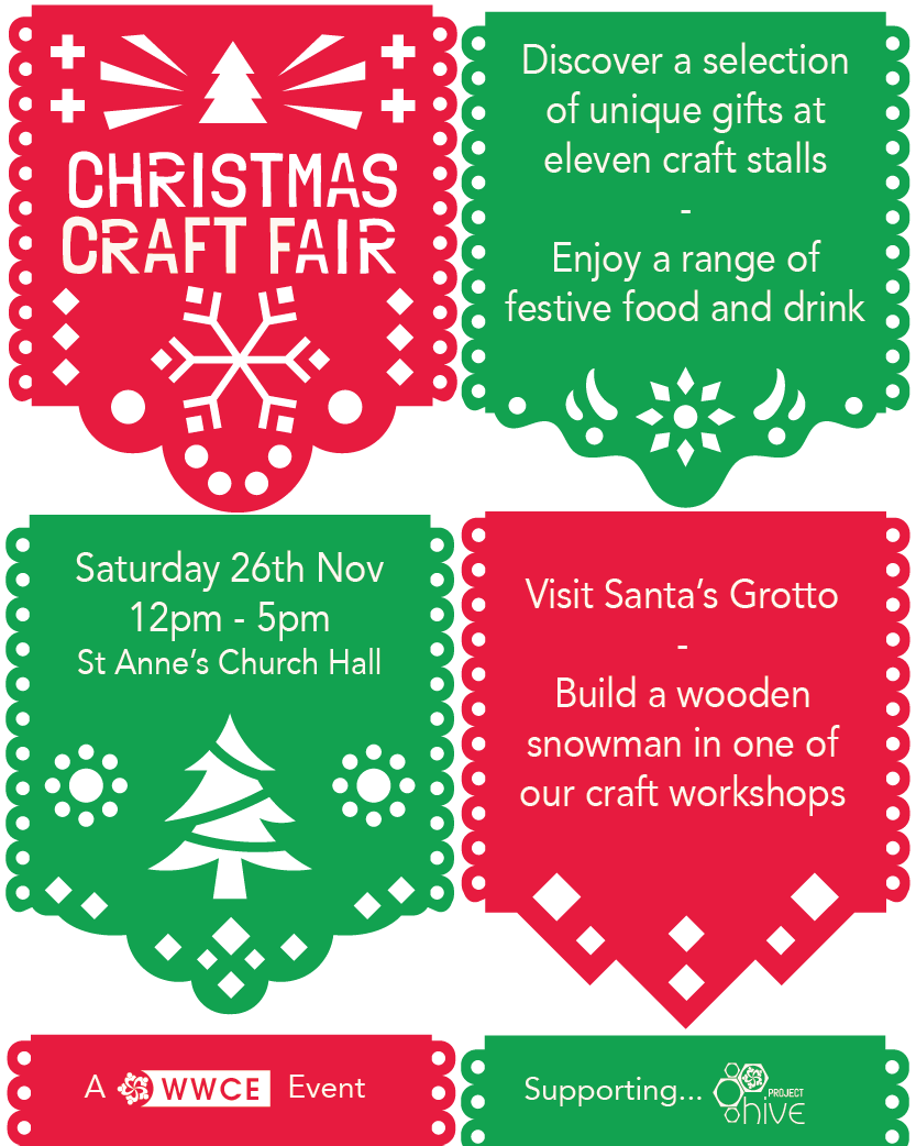 SMilersChoir's tweet photo. We are starting our Christmas singing at St Anne's this afternoon at 2.00pm.  Why not come along to hear us sing and look at the crafts? https://t.co/Heg29Oqy92