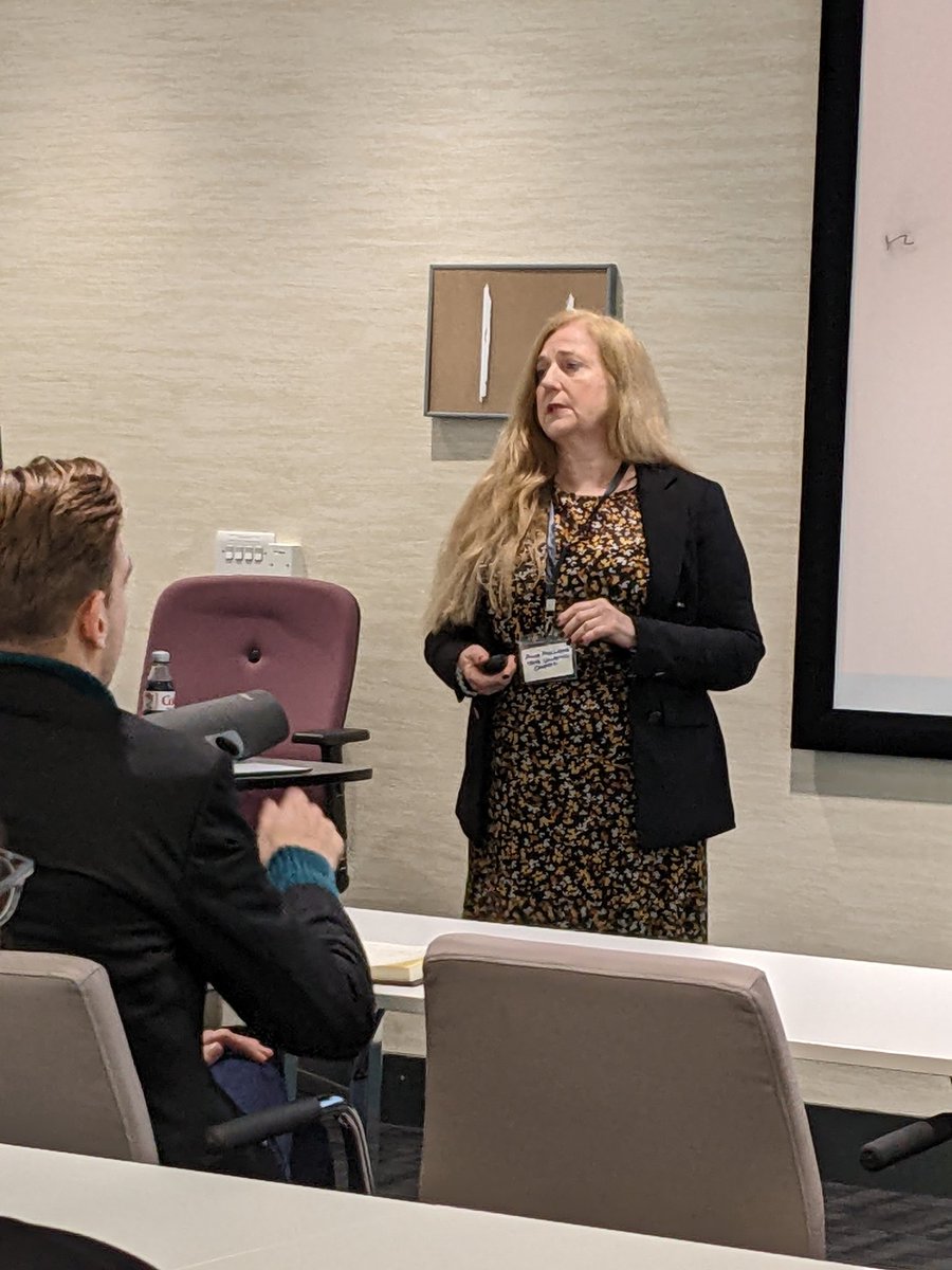 RadioStudies's tweet photo. @AnneFMacLennan at @uniofbeds for our #BBCRadio100 conference: "It may be that the influence of the BBC on the CBC was down to the involvement of one man, Gladstone Murray" in the 1930s. https://t.co/zntJNgCPi9